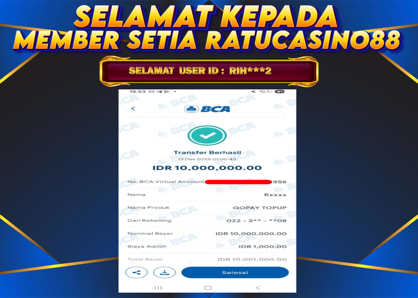 WITHDRAWAL MEMBER 156